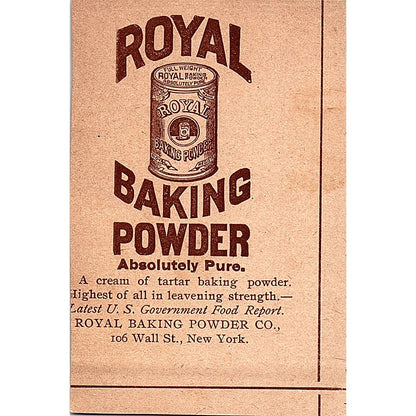 Vitalized Phosphites F. Crosby Co W. 25th St. NY 1892 Ad AG2-M9