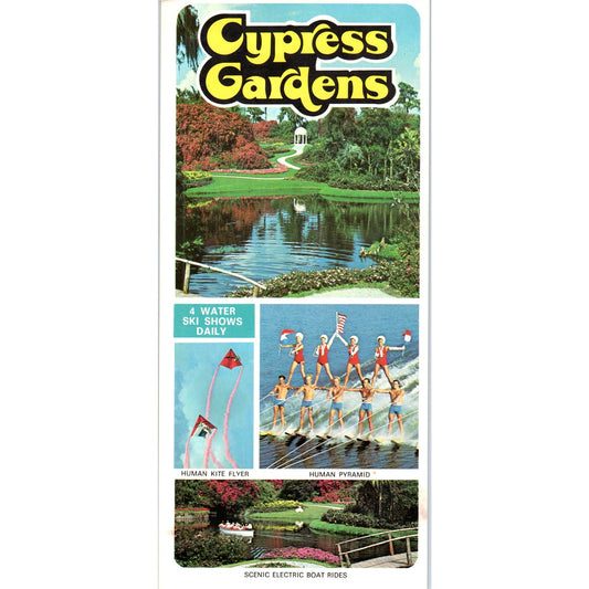 1980s Cypress Gardens Florida Tourist Travel Leaflet TF4-BA