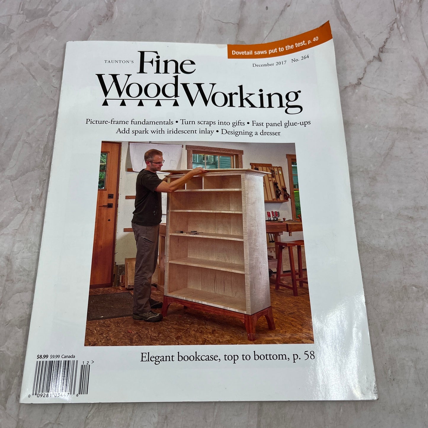 Elegant Bookcase - Dec 2017 No 264 - Taunton's Fine Woodworking Magazine M36