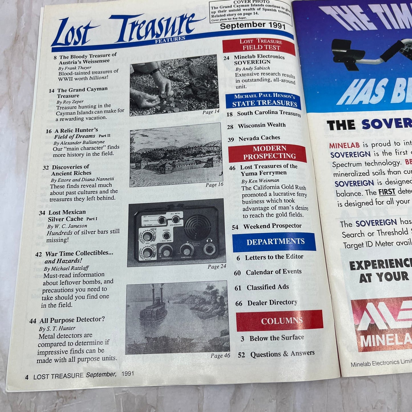 1991 Sept - Lost Treasure Magazine - Treasure Hunting Gold Prospecting M14