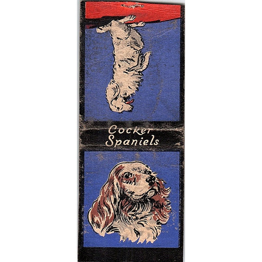 Cocker Spaniel Dog Collectible Vintage Matchbook Cover SF3-Y2