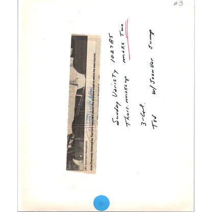 Ted Kennedy Injured After Airplane Crash 7x9 Original Press Photo D1-P