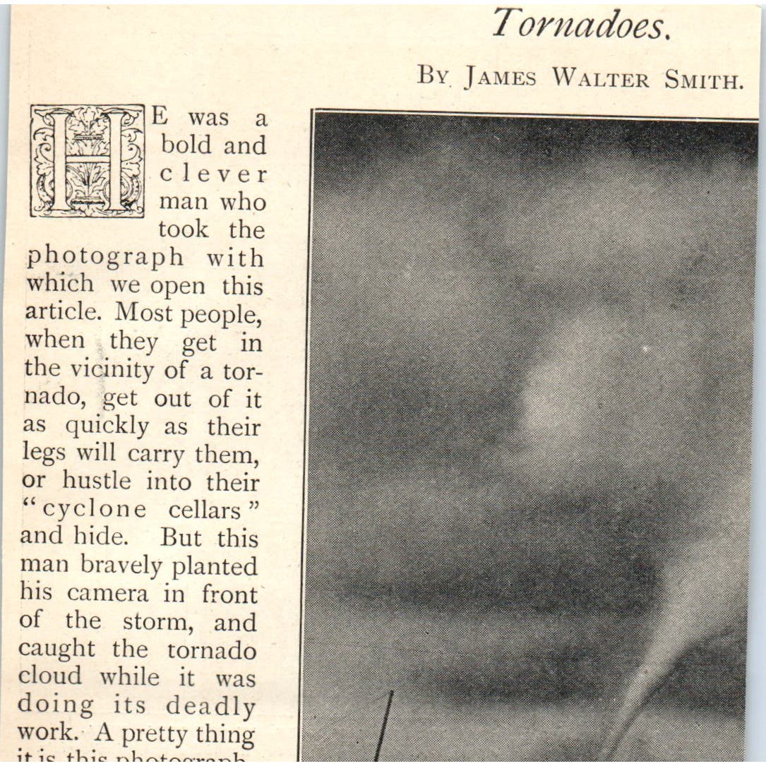 Horse Blown 1000 Feet in Tornado Grinnell Iowa 1897 Victorian Photo AE9-TS6