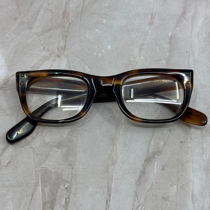 American Optical Horn Rim Tiger Eye 5 3/4 Sunglasses Eyeglasses Frames TG7-G1-2