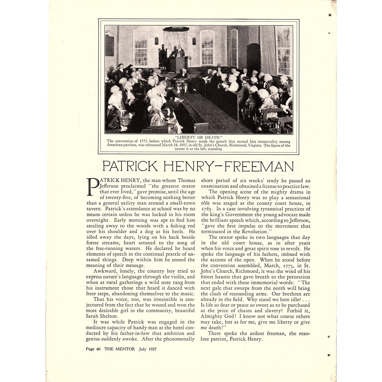 Humble Scenes in Early Life of Four US Presidents 2 Page Article 1927 AG3-5