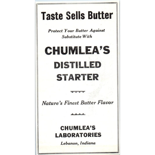 Chumlea's Laboratories Lebanon IN, Security Printing St Cloud MN 1953 Ad AE9-DC2