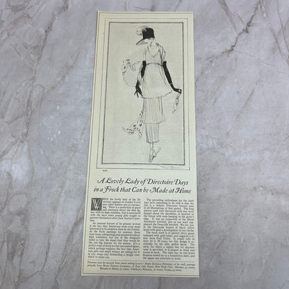 Lovely Lady in a Frock That Can Be Made From Home 1924 Magazine Ad FL6-11