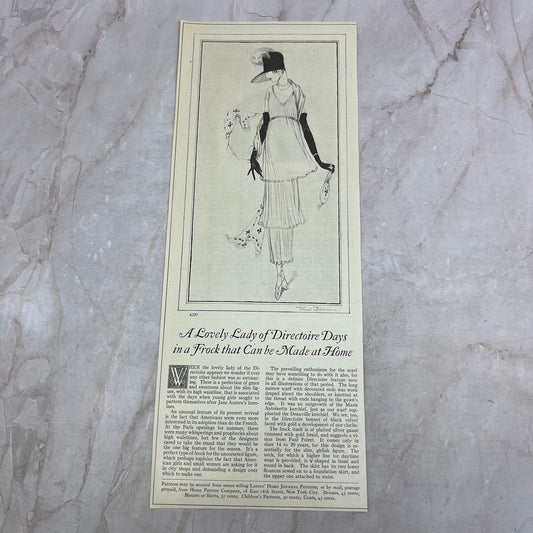 Lovely Lady in a Frock That Can Be Made From Home 1924 Magazine Ad FL6-11