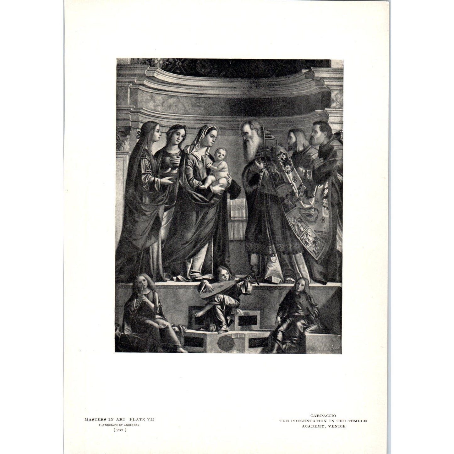 The Presentation in the Temple - Carpaccio c1905 Art Print D14