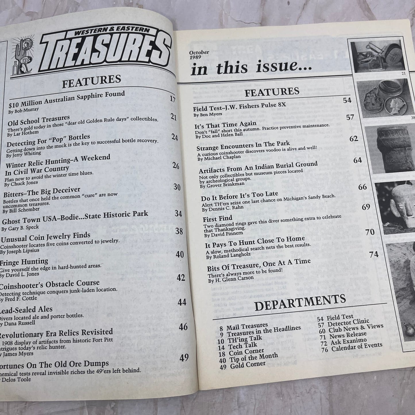 1989 Oct - Western & Eastern Treasures Magazine - Treasure Hunting Gold M11