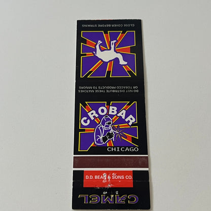Crobar Chicago Camels Vintage Matchbook Cover TB6-MB2-5