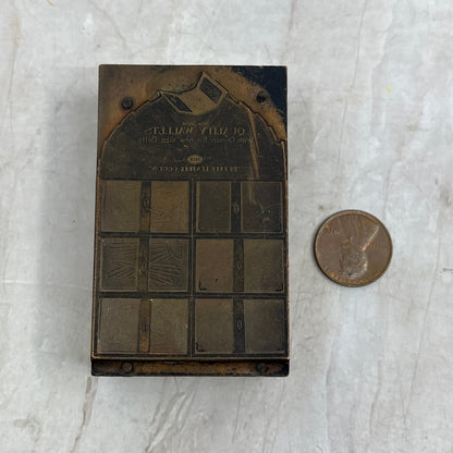 Seco Letter Wallets - Vintage Letterpress Printers Block Plate TG8