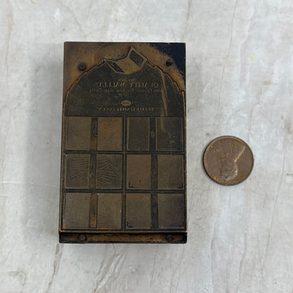 Seco Letter Wallets - Vintage Letterpress Printers Block Plate TK3