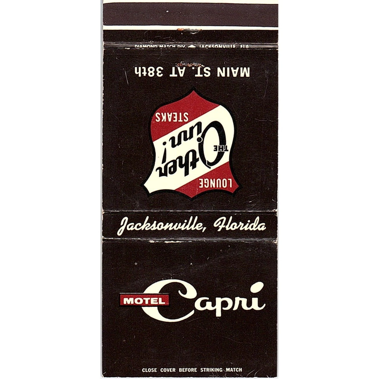 Motel Capri Jacksonville Florida Vintage Matchbook TB6-MB2-12