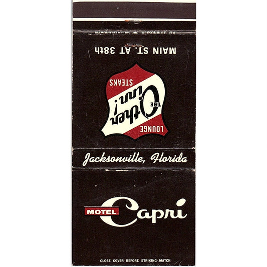 Motel Capri Jacksonville Florida Vintage Matchbook TB6-MB2-12