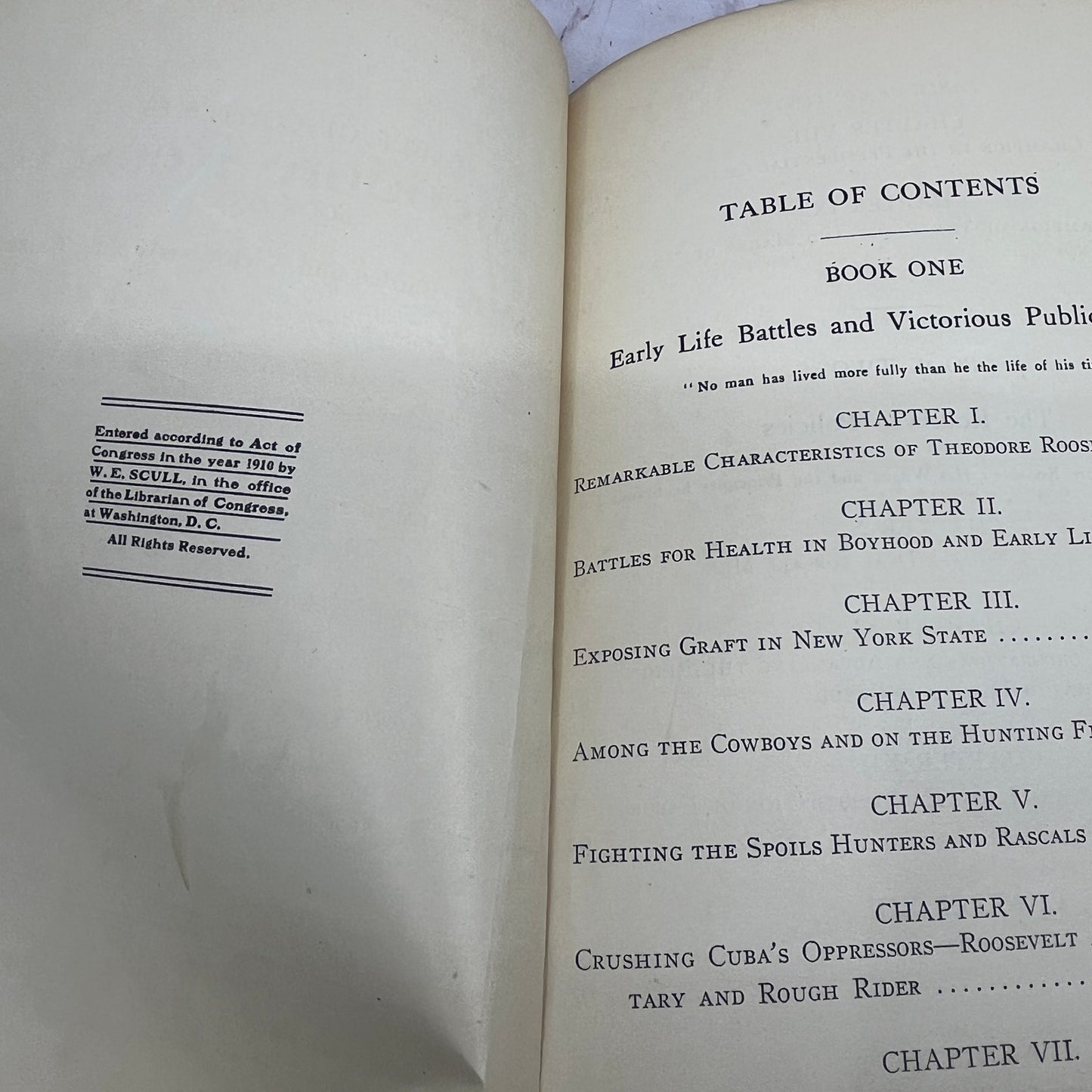 1910 The Life of Theodore Roosevelt and the Story of His African Trip H/C TB8
