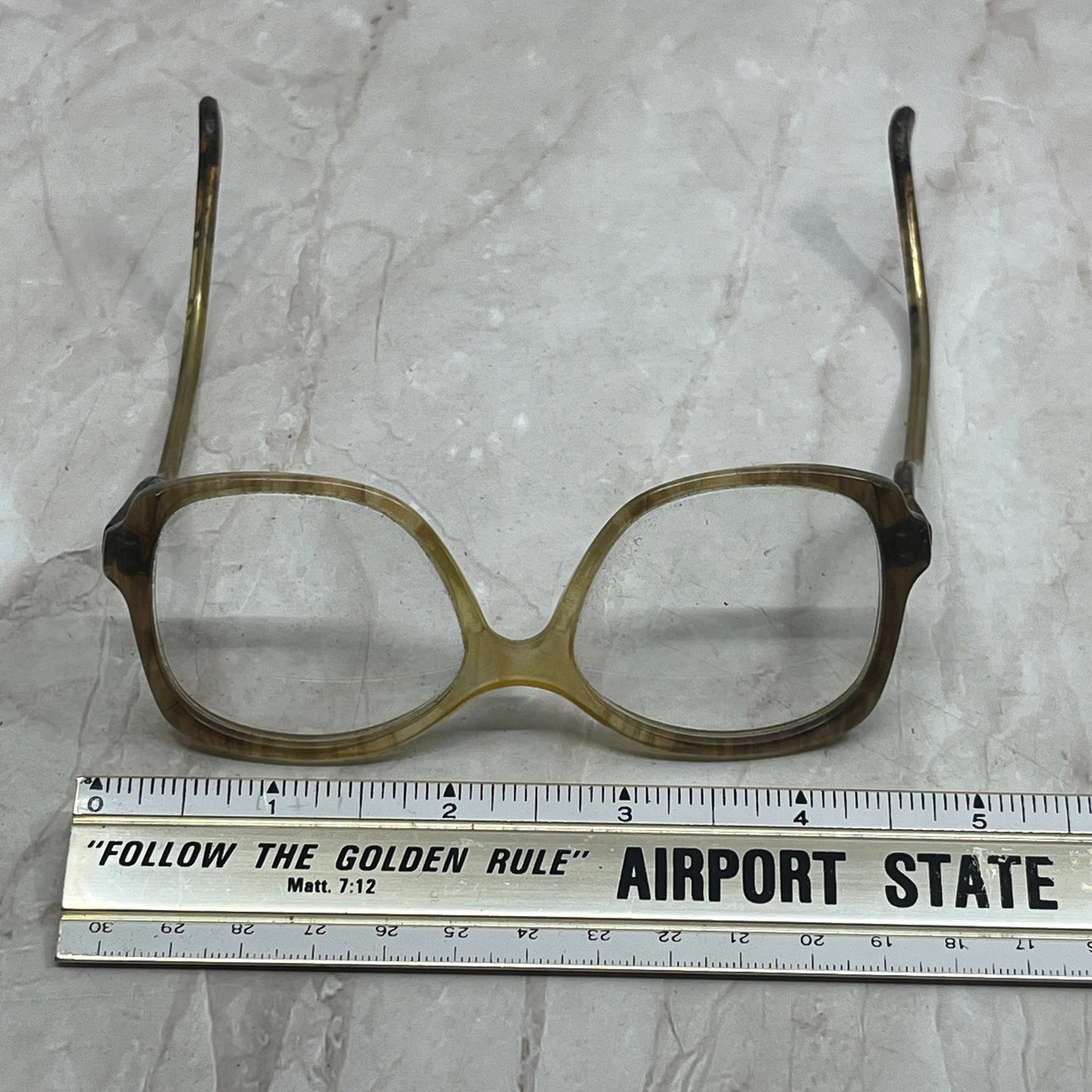 Vintage Drop Arm Brown Sparkle Heidi Sunglasses Eyeglasses Frames TG7-G6-6