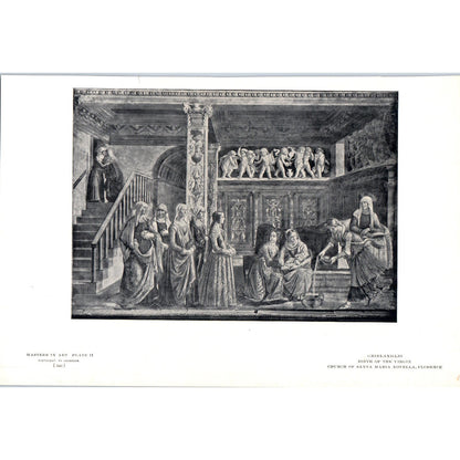 Birth of the Virgin - Ghirlandaio c1905 Art Print D13