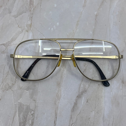 Retro Men’s +175 Gold Tone Aviator Sunglasses Eyeglasses Frames TD7-G6-9