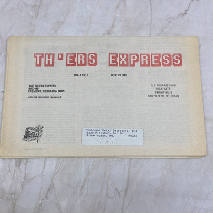 1989 Vol 8 No 1 TH-ers Express Treasure Hunting Newspaper Fremont NE M20