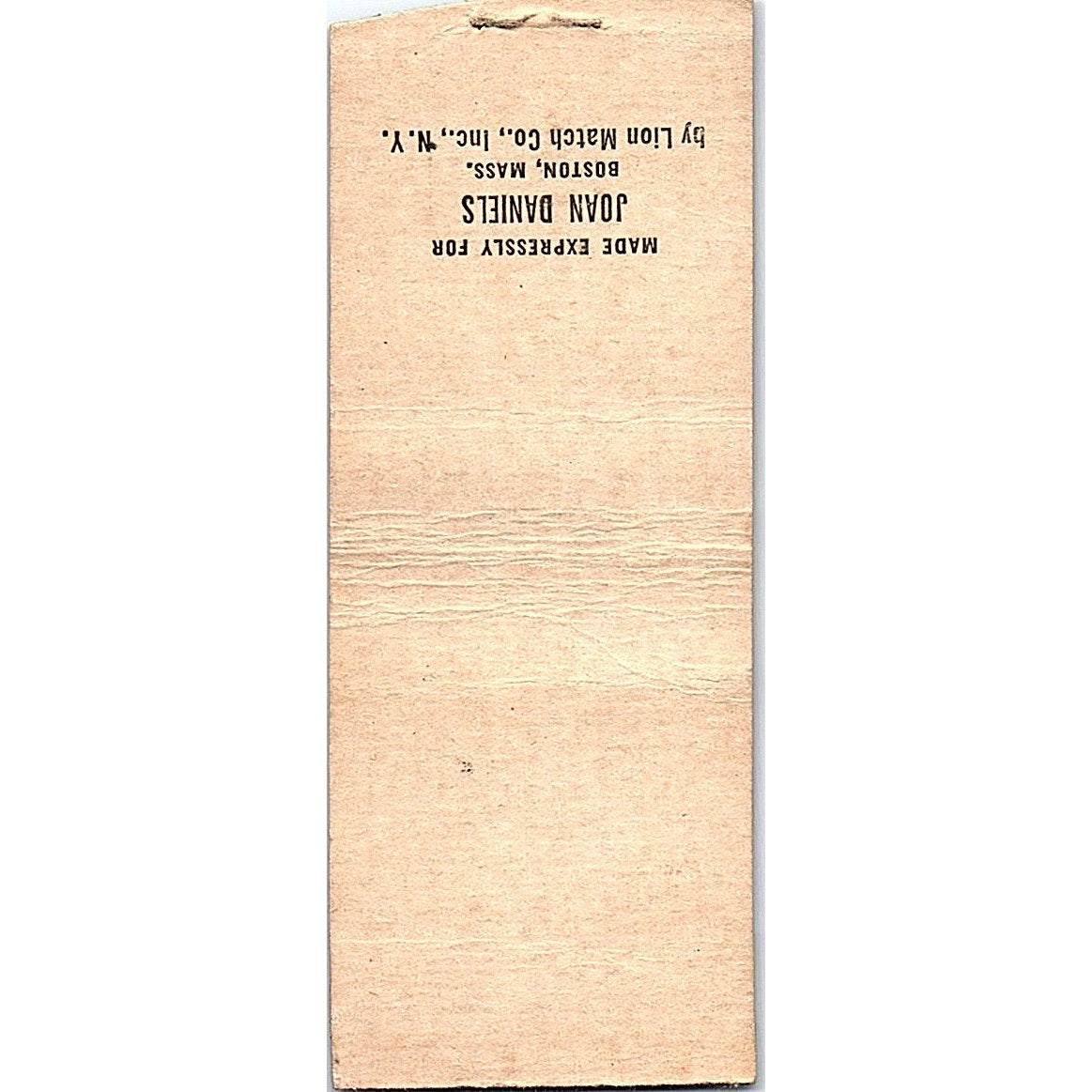 "EWK" Monogrammed Custom Vintage Matchbook Cover SF3-Y2