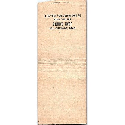 "EWK" Monogrammed Custom Vintage Matchbook Cover SF3-Y2