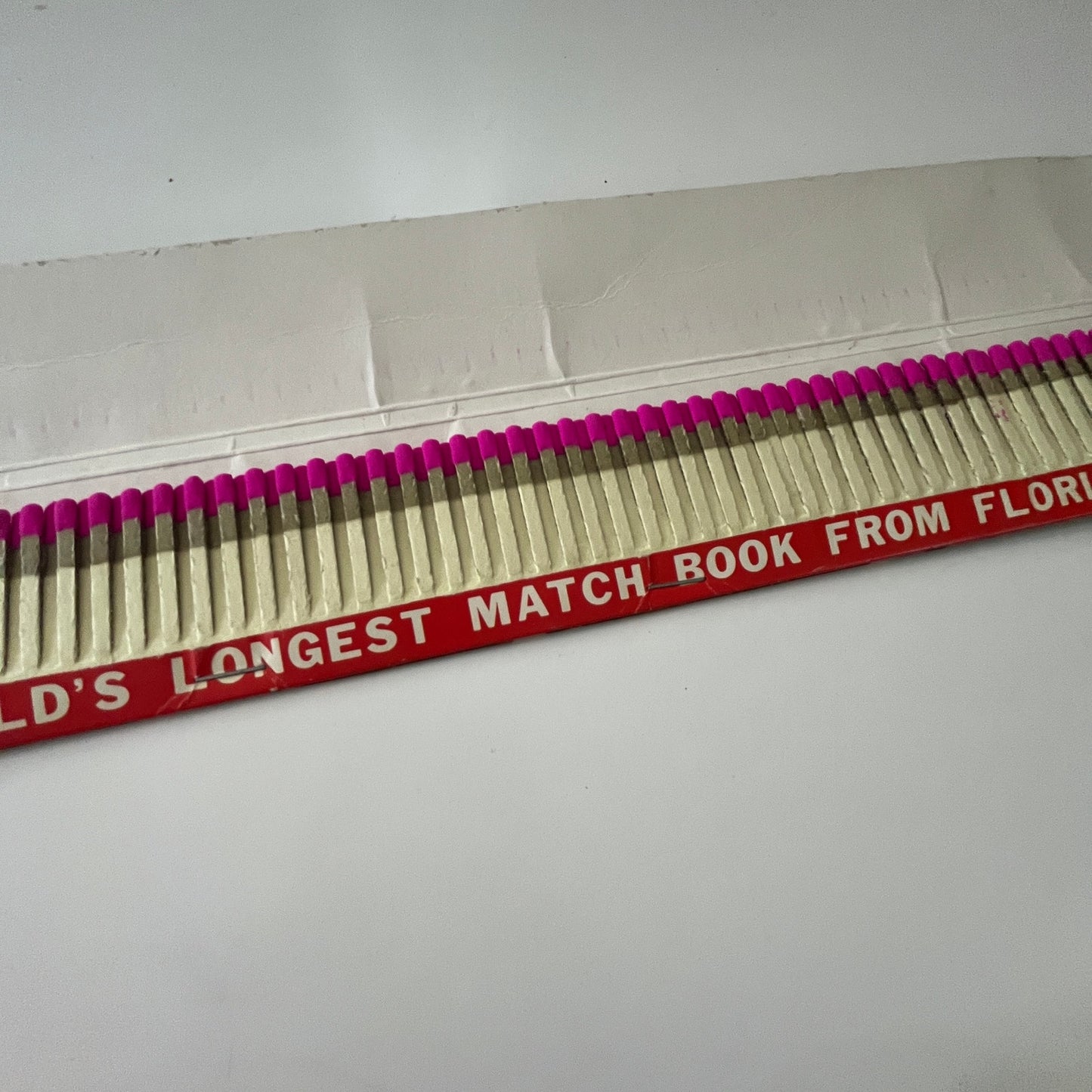 World's Longest Matchbook from Florida 15" Souvenir Vintage Matchbook TB7
