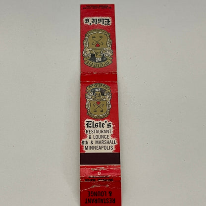 Elsie's Restaurant 8th St & Marshall Minneapolis Vintage Matchbook TB6-MB2-11