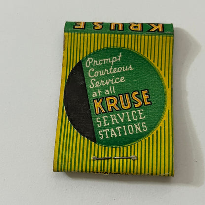 Kruse Service Stations Vintage Matchbook Cover TB6-MB1-1