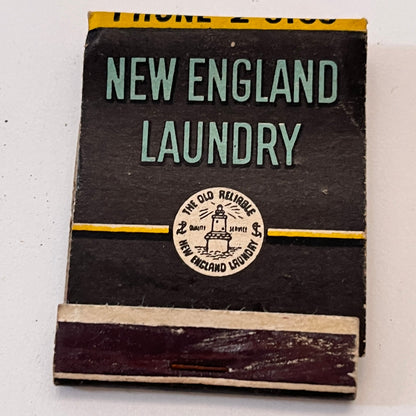 New England Laundry Hartford CT Vintage Matchbook Cover TB8-MB3-10