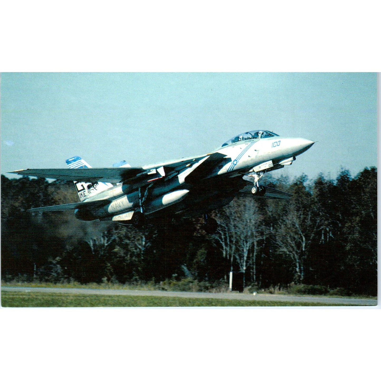 F-14B Tomcat Navy Air Defense Vintage Postcard PC19