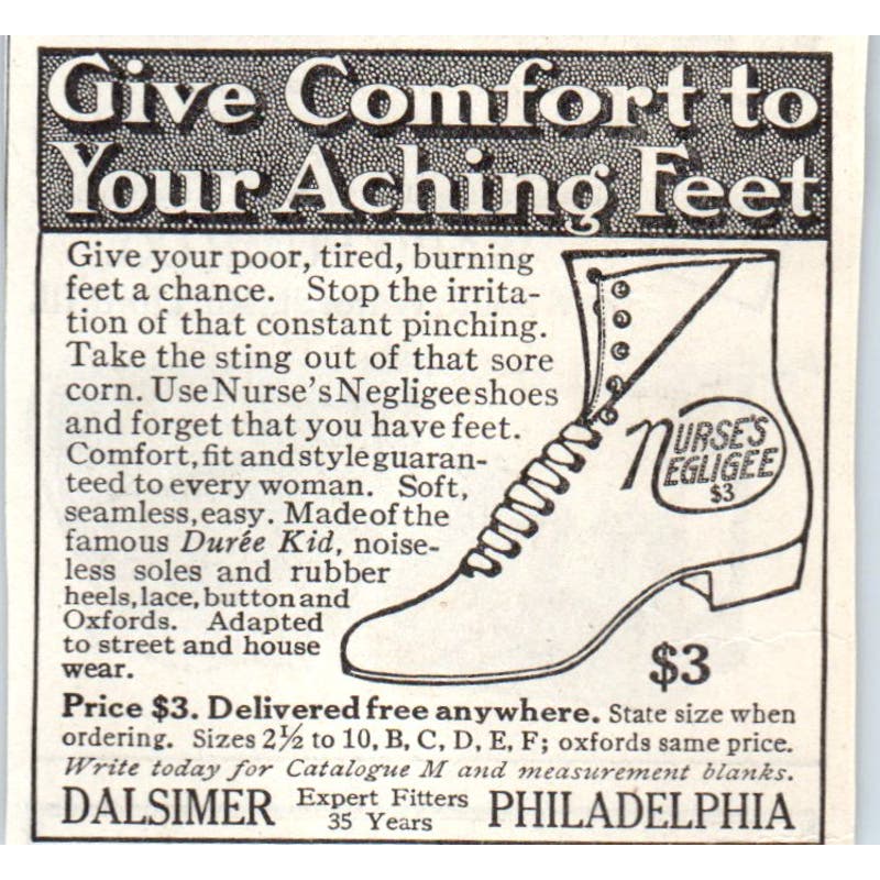 Dalsimer Suree Kid Nurse's Negligee Philadelphia 1913 Magazine Advert AE7-N7