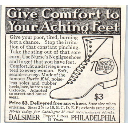 Dalsimer Suree Kid Nurse's Negligee Philadelphia 1913 Magazine Advert AE7-N7