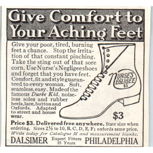 Dalsimer Suree Kid Nurse's Negligee Philadelphia 1913 Magazine Advert AE7-N7