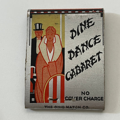 The Lido Chinese Cabaret 76 Warrenton St Boston MA Matchbook Cover TB6-MB1-3