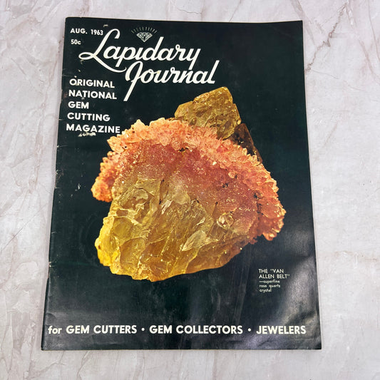 The Van Allen Belt Rose Quartz Crystal - Lapidary Journal Magazine Aug 1963 M23