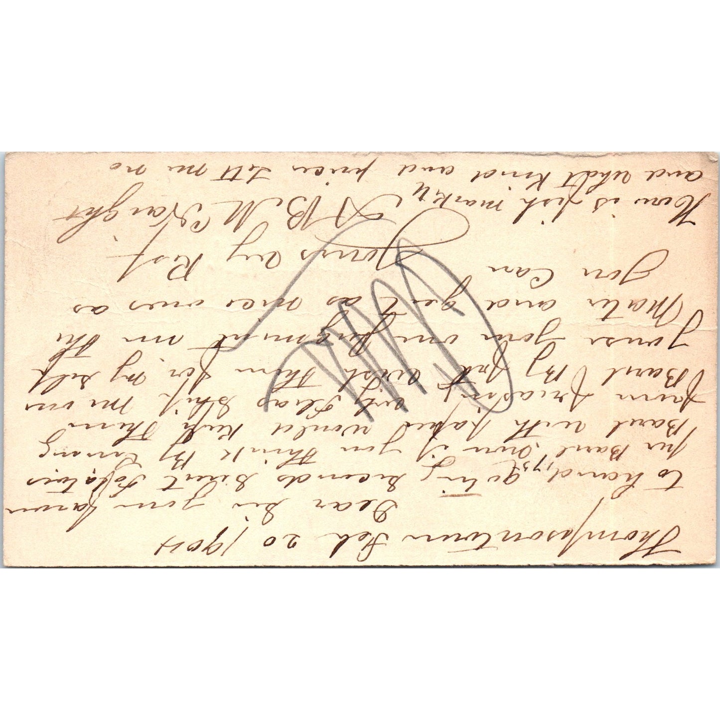 1904 Thompsontown PA A. Bell Haight Postal Mailing Card PE4