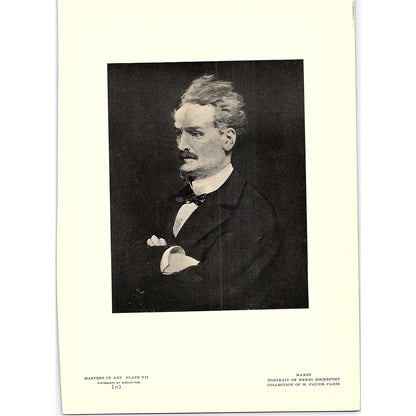 Portrait of Henri Rochefort - Manet - 1908 Litho Art Print AF4-3