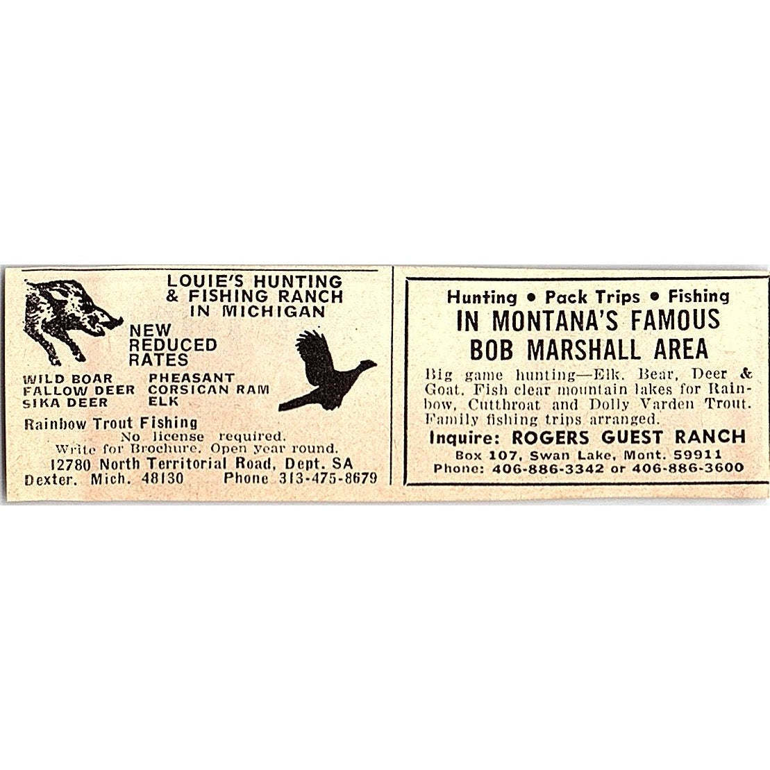 Wilderness Waters Outfitters Canoe Trips Grand Marais MN 1977 Ad AF6-M1