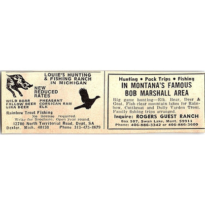 Wilderness Waters Outfitters Canoe Trips Grand Marais MN 1977 Ad AF6-M1