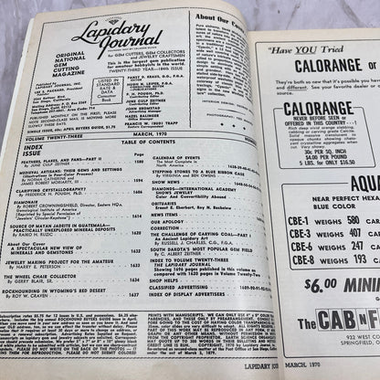 Cyanin Wall Mural Inspired by Agate - Lapidary Journal Magazine - Mar 1970 M27