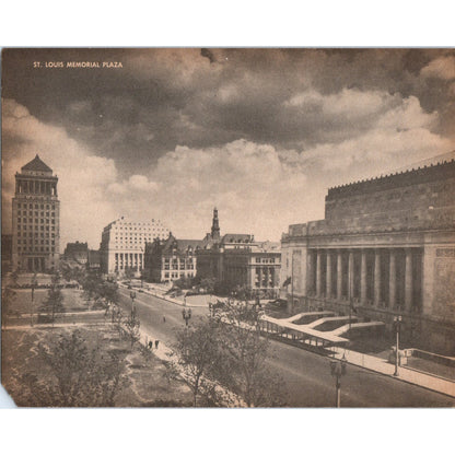 Memorial Plaza - St. Louis MO - Vintage Super Giant Postcard AD7