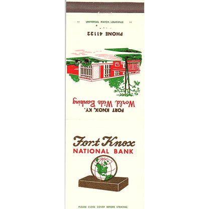 Fort Knox Federal Bank Fort Knox KY Vintage Matchbook TB6-MB2-8