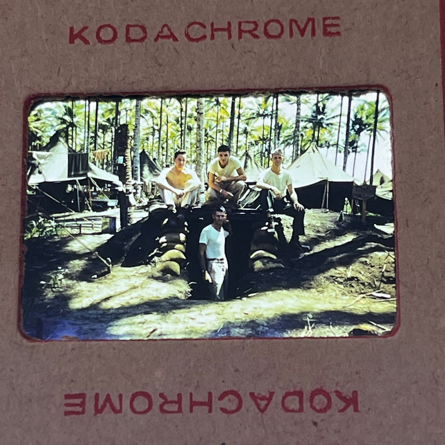 WWII 1945 - 28 Slides of United States Soldier Around the Philippines TB8-SL1