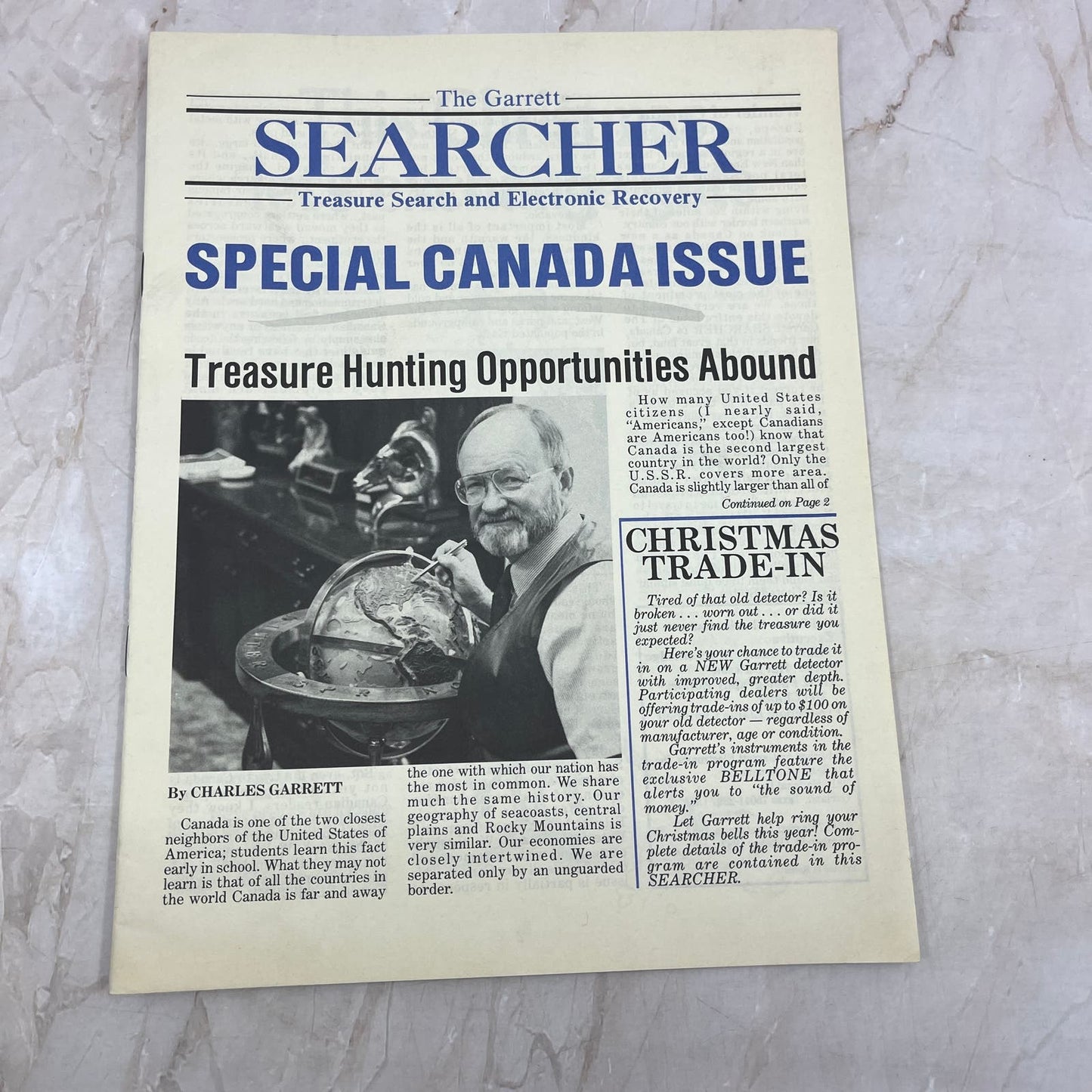 1987 Oct - The Garrett Searcher Newsletter Treasure Hunting Metal Detectors M20