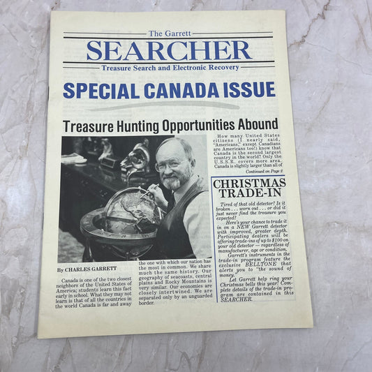 1987 Oct - The Garrett Searcher Newsletter Treasure Hunting Metal Detectors M20