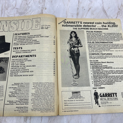 1983 July - Treasure Magazine - Treasure Hunting Metal Detecting Gold Coins M10