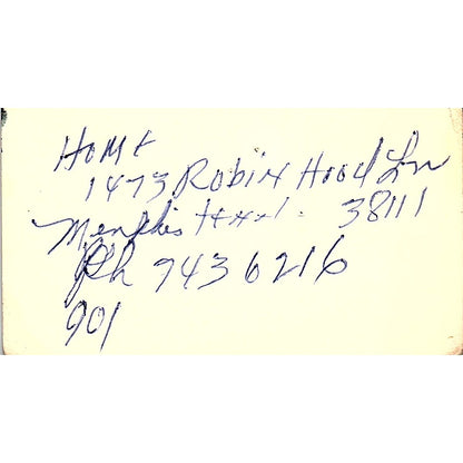 Dill Liles Ltd Clothiers Dillard Square Memphis TN Vintage Business Card SC9-B6