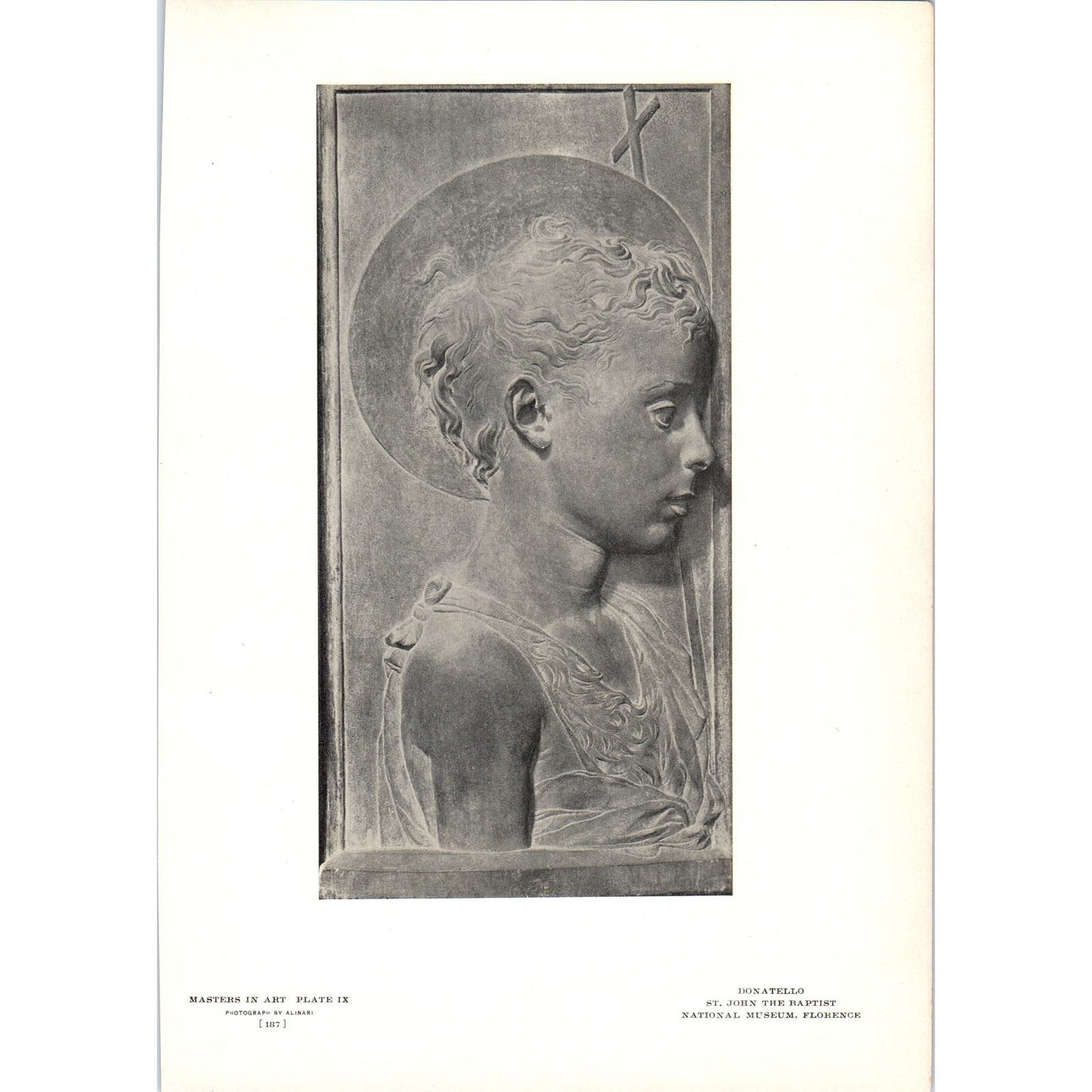 St. John The Baptist - Donatello c1905 Art Print D15