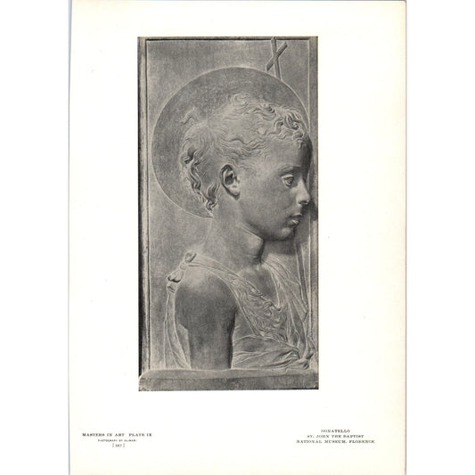 St. John The Baptist - Donatello c1905 Art Print D15